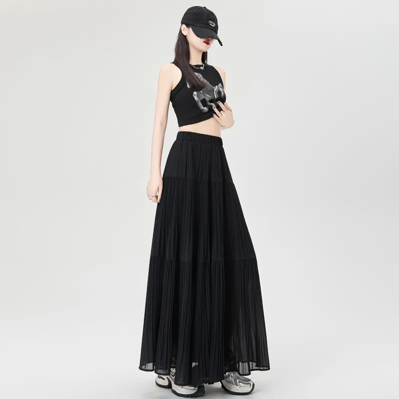 YINLEI Casual Long Skirt Women's-1