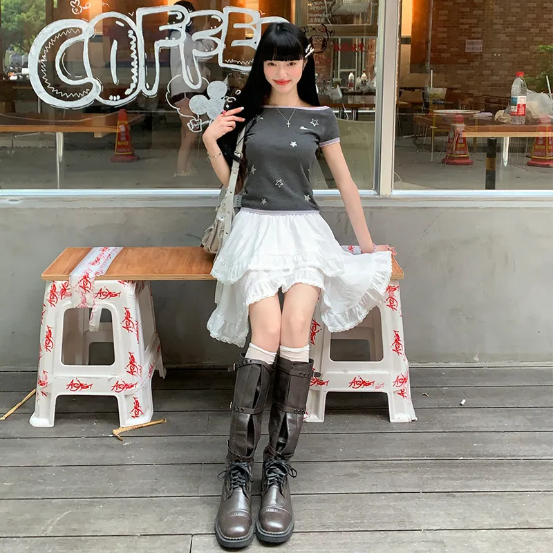YINLEI Casual Short Skirts Women's-4