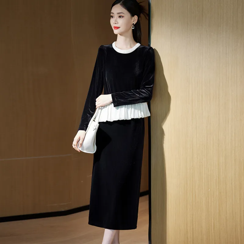 Hang Yi Court Long Sleeved Dress Women's-1