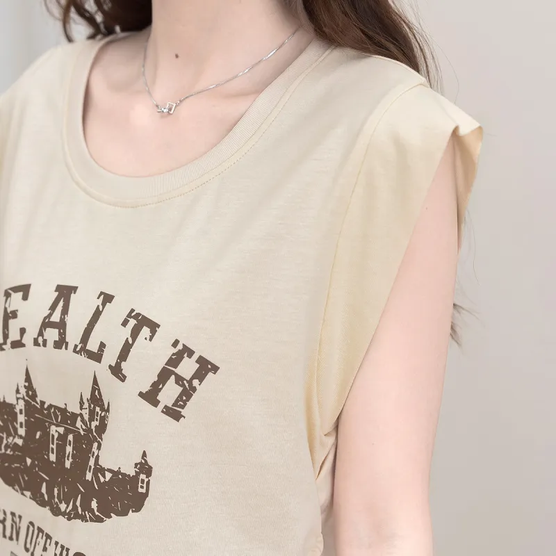 FAWENXIANGZI Flutter Sleeve T Shirt Women's-6