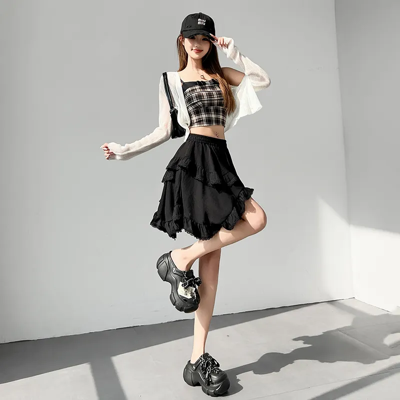 YINLEI Casual Short Skirts Women's-2