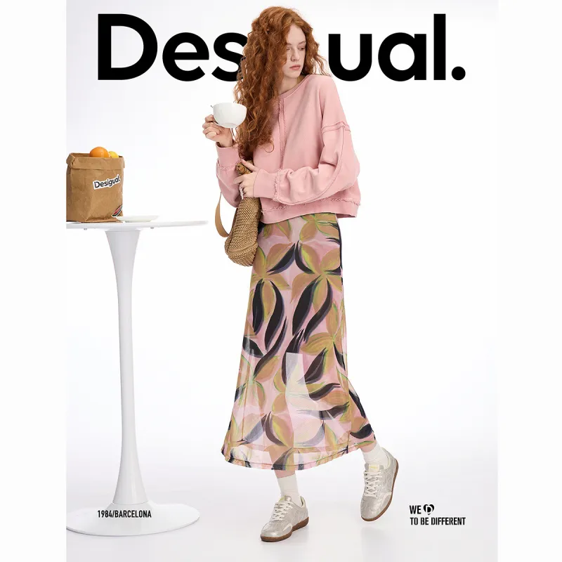 Desigual Casual Long Skirt Women's-7