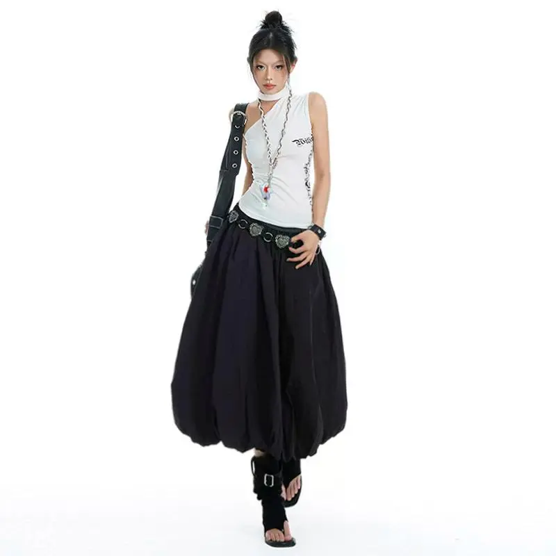 YINLEI Denim Long Skirt Women's-3