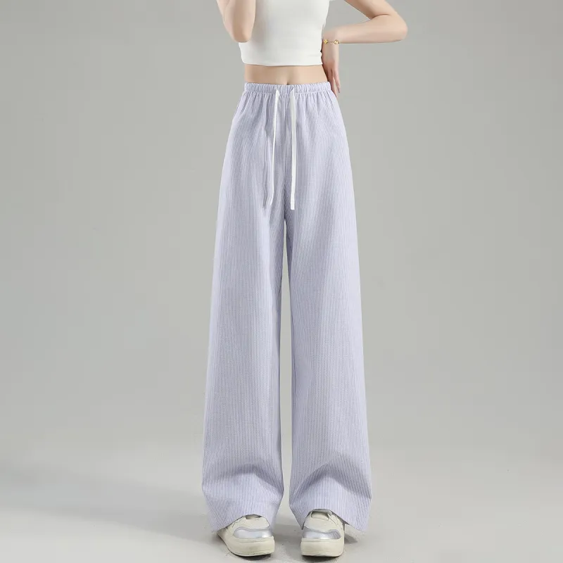 Tonlion Casual Pants Women's Light Blue-7