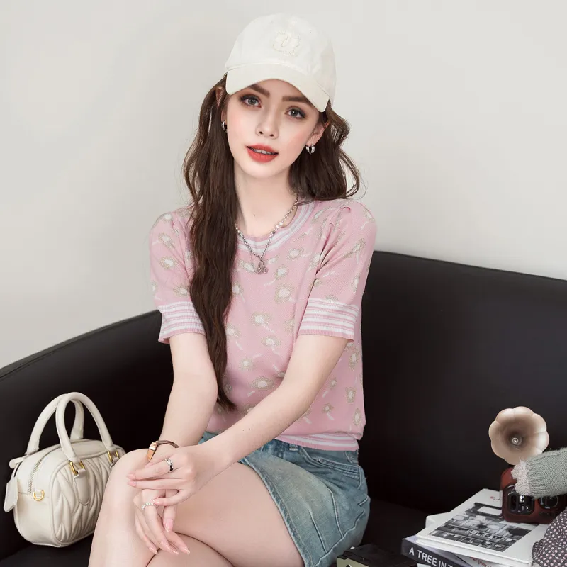 FAWENXIANGZI Knitwear Women's Pink-2