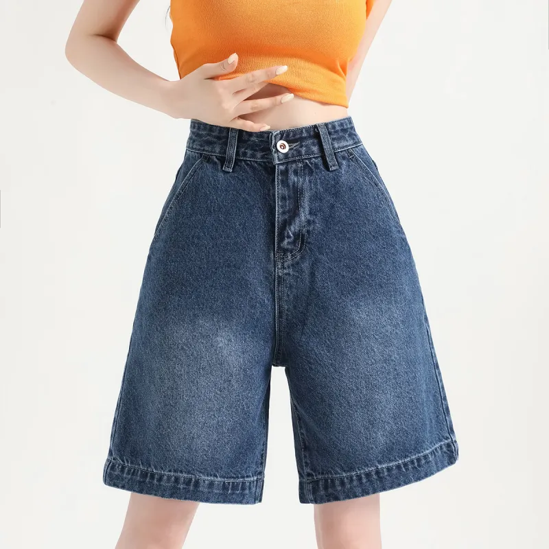 FAWENXIANGZI Denim Shorts Women's-3