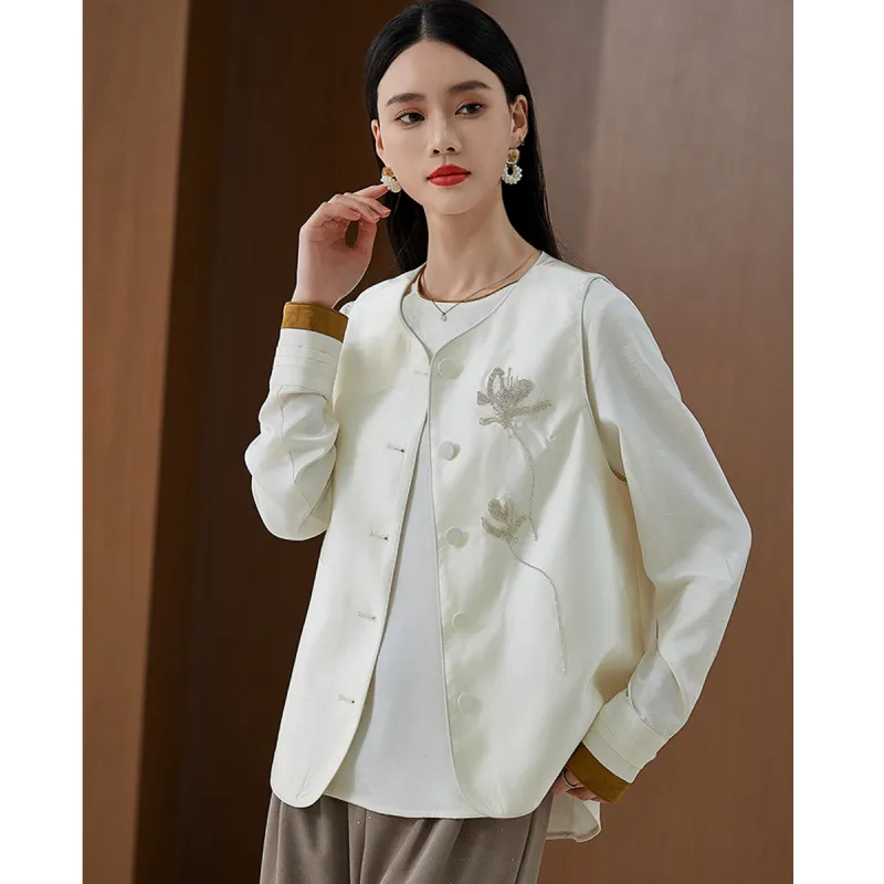 Hang Yi Court Jackets Women's White-2
