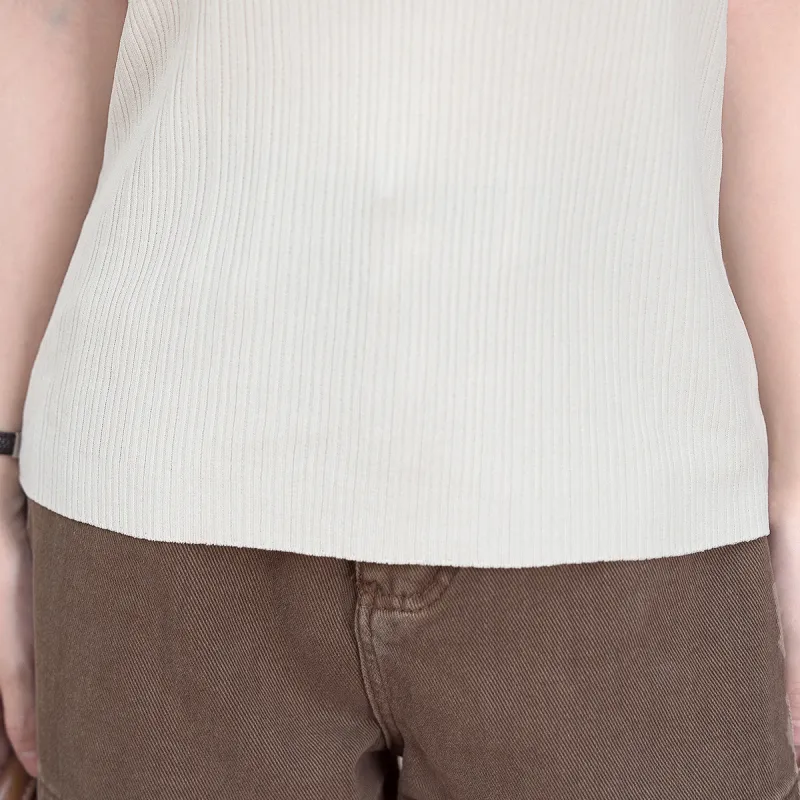 FAWENXIANGZI Tank Tops Women's Beige Yellow-9