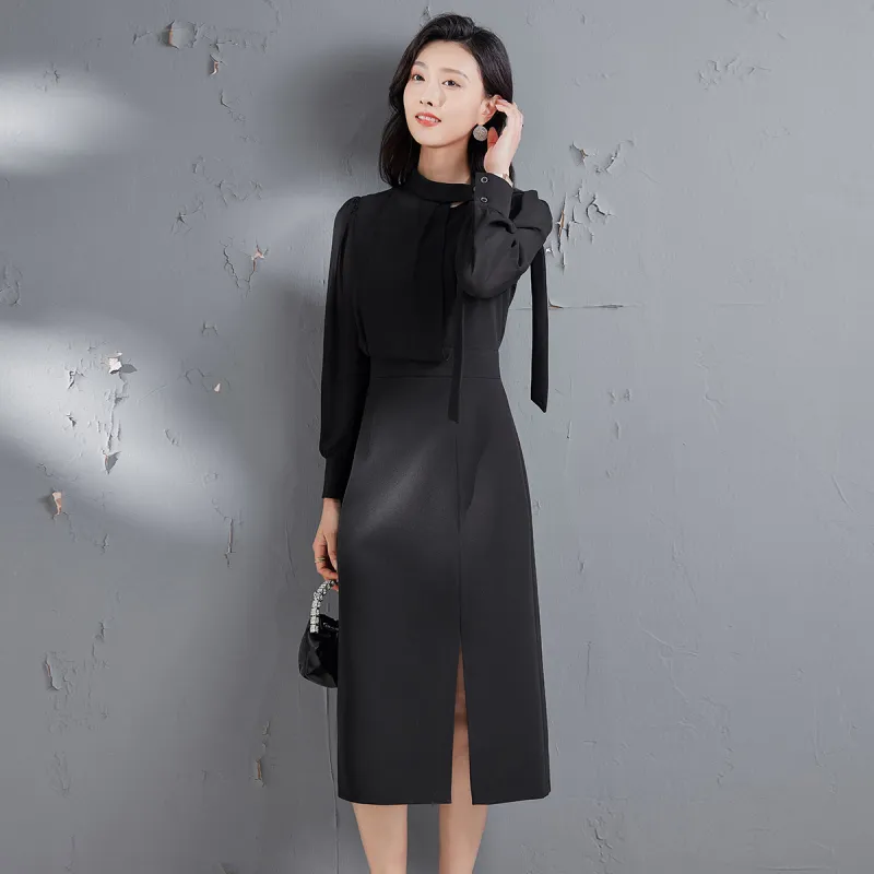 Hang Yi Court Long Sleeved Dress Women's-4