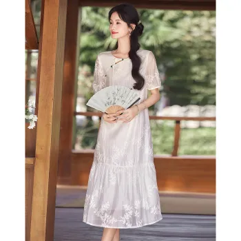 Like The Age Of Water Short Sleeved Dress Women's