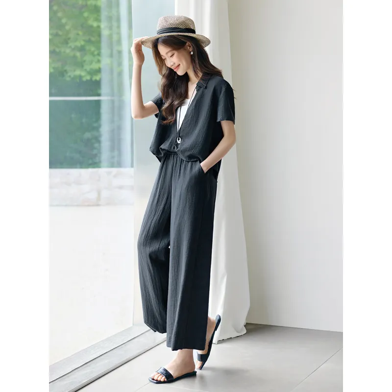 Mo Han Yi Mei Shirt Matching Set Women's-1
