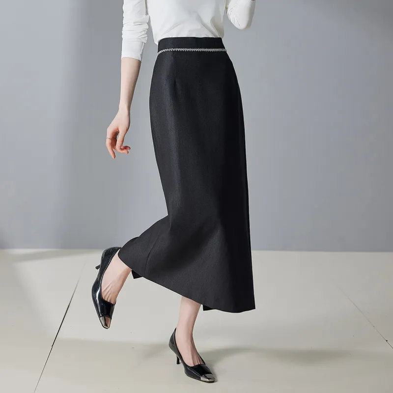Hang Yi Court Casual Long Skirt Women's-2