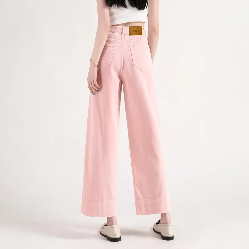 FAWENXIANGZI Jeans Women's Pink-10