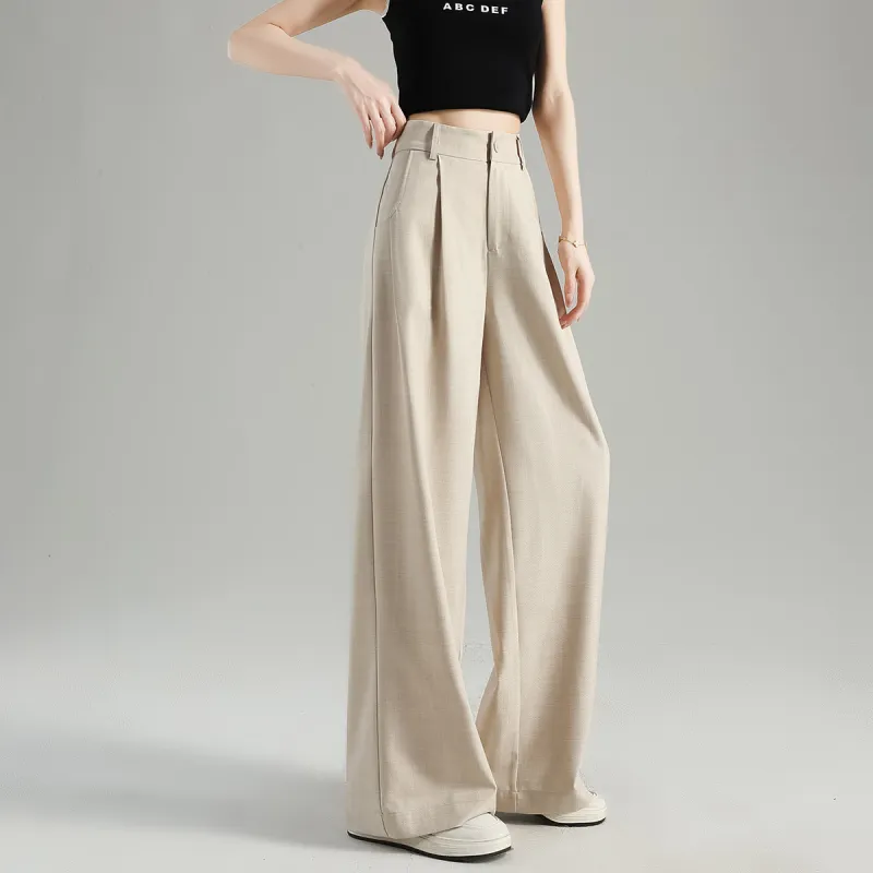 Tonlion Suit Trousers Women's Linen-8