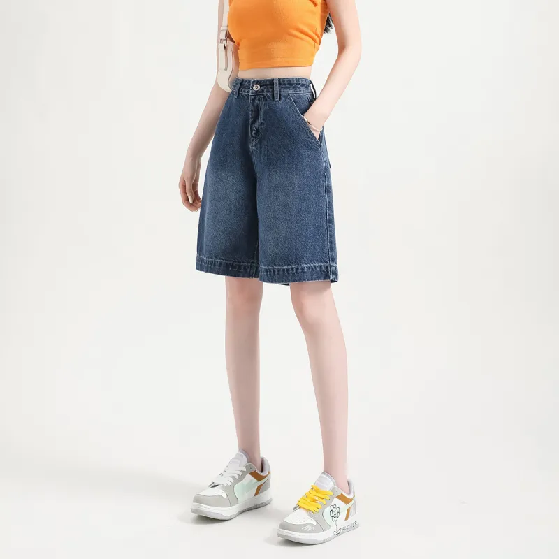 FAWENXIANGZI Denim Shorts Women's-2