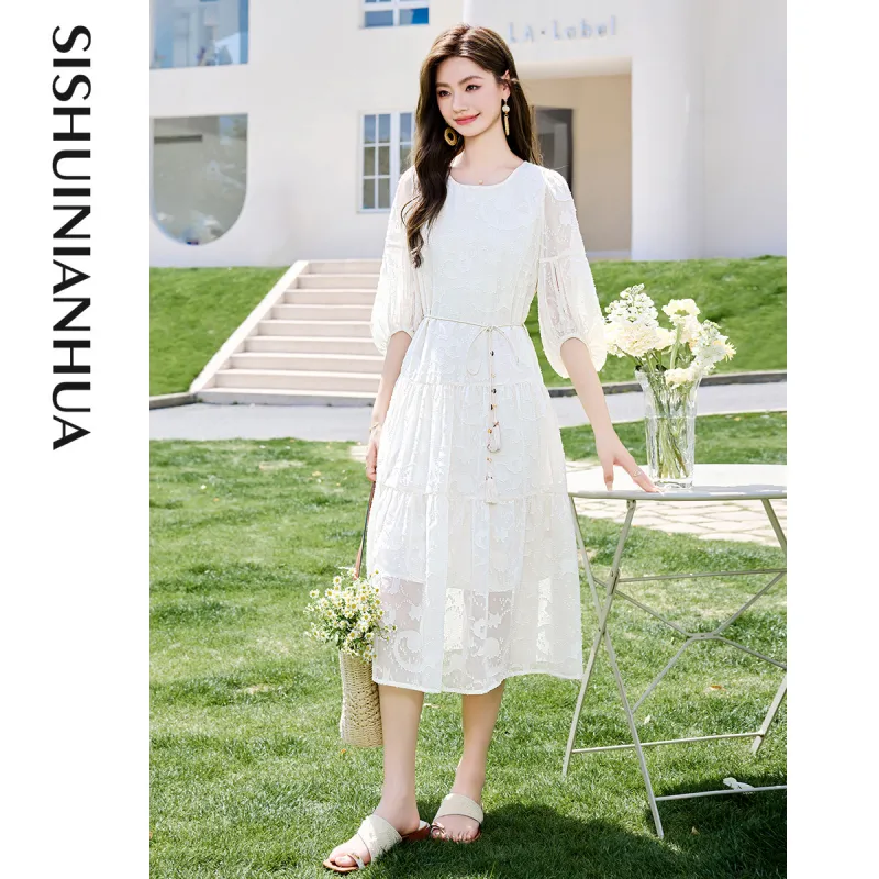 Like The Age Of Water Short Sleeved Dress Women's-1