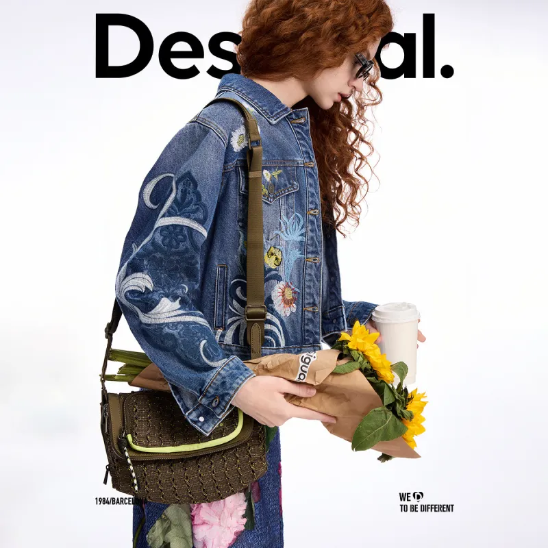 Desigual Denim Jackets Women's Medium Blue Denim-3