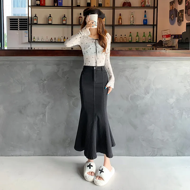 YINLEI Casual Long Skirt Women's-2