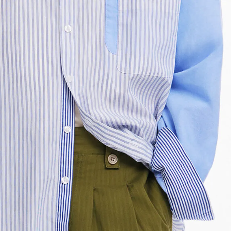 Desigual Shirts Men Aqua Blue-2