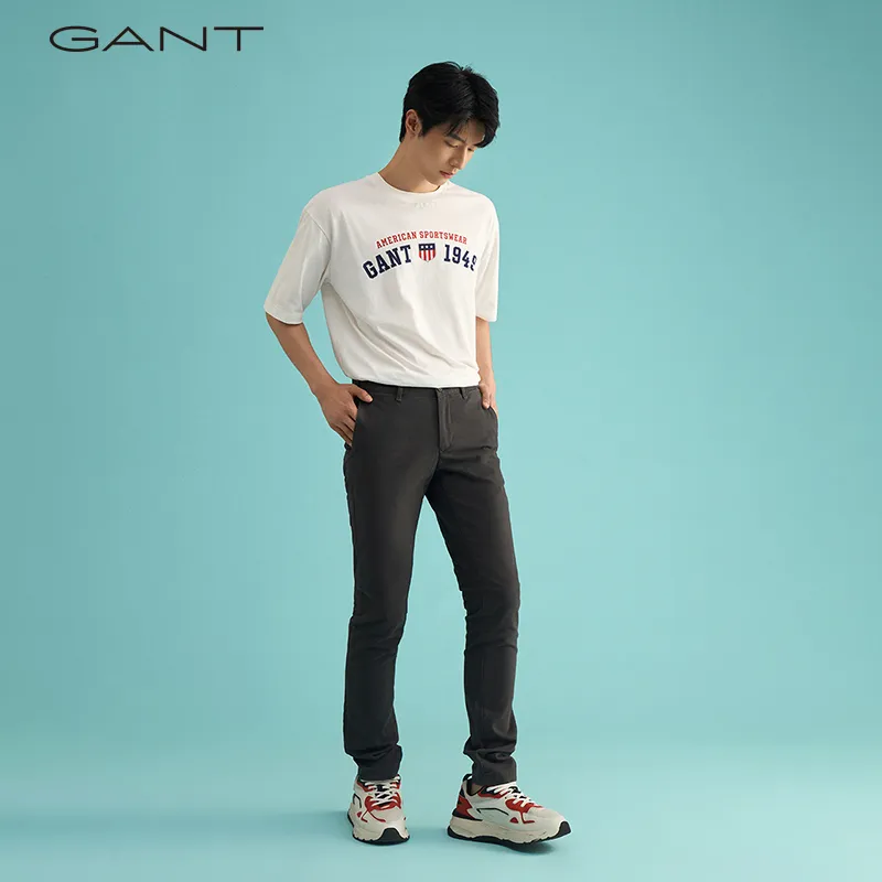 GANT Casual Pants Men 405 Marine Blue-4