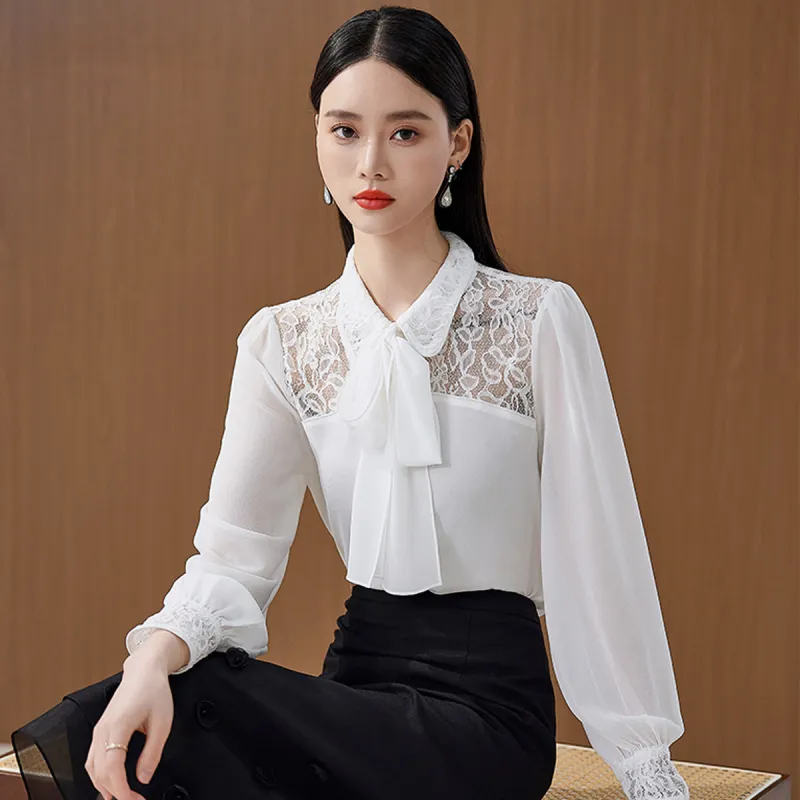 Hang Yi Court Shirt Women's White-5