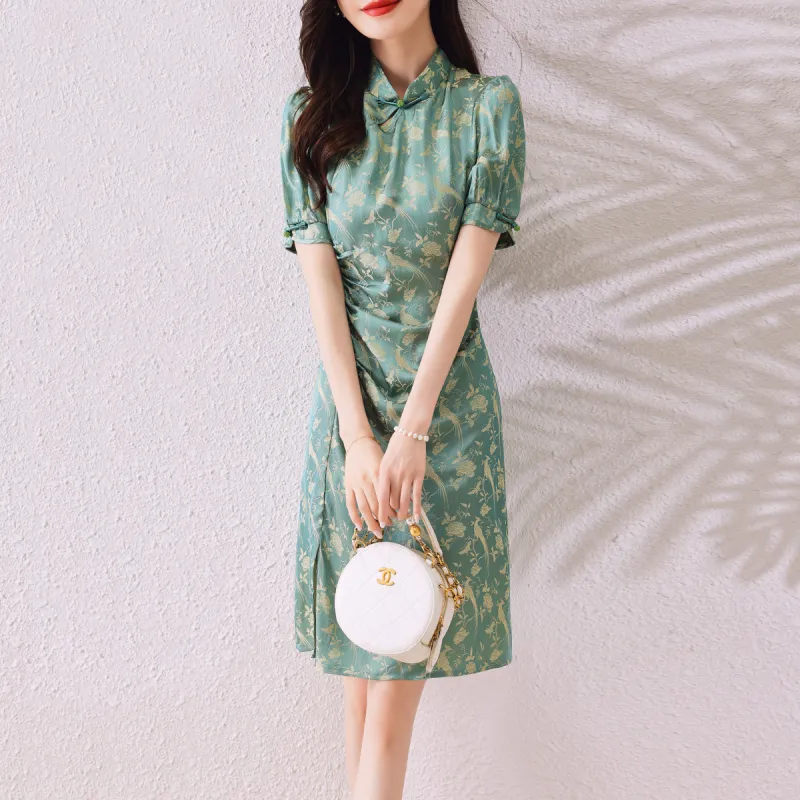Hang Yi Court Short Sleeved Dress Women's-2