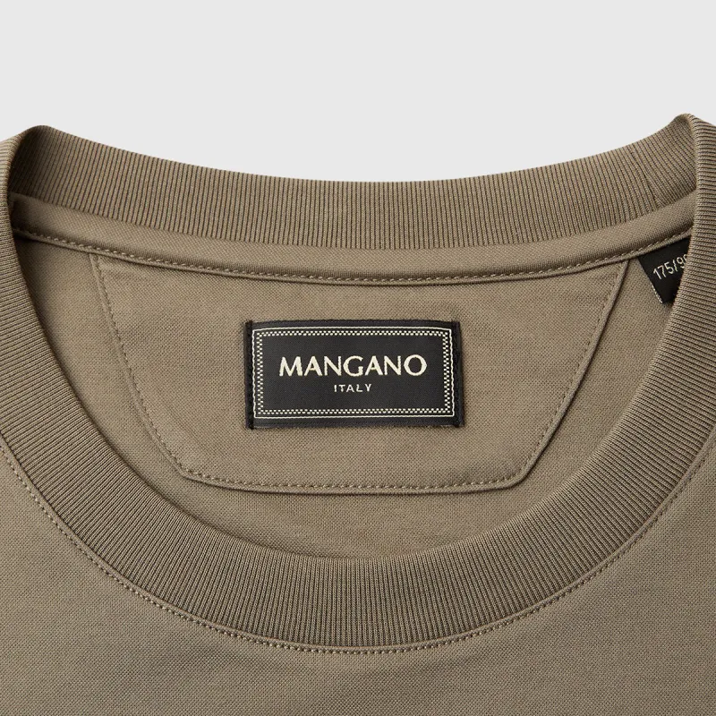 MANGANO T Shirts Men Army Green-3