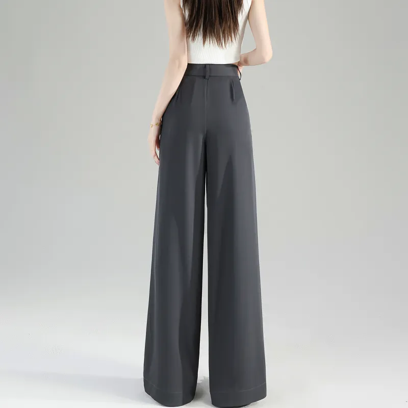 Tonlion Suit Trousers Women's Dark Gray-10
