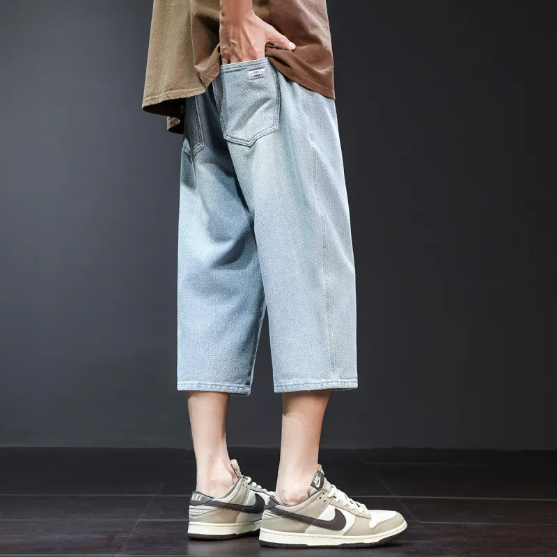 Tonlion Jeans Men Light Denim Blue-7