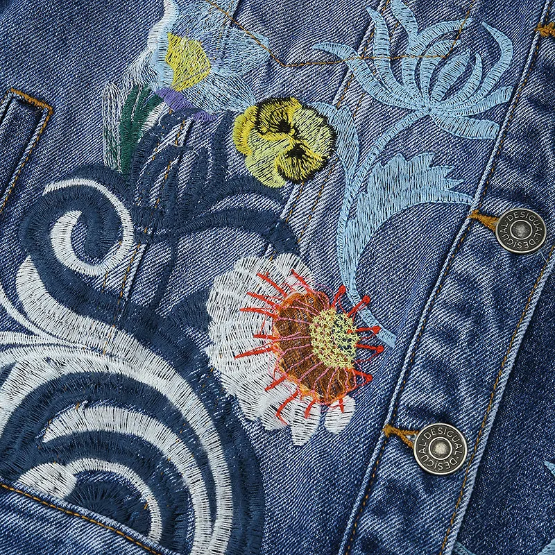 Desigual Denim Jackets Women's Medium Blue Denim-7