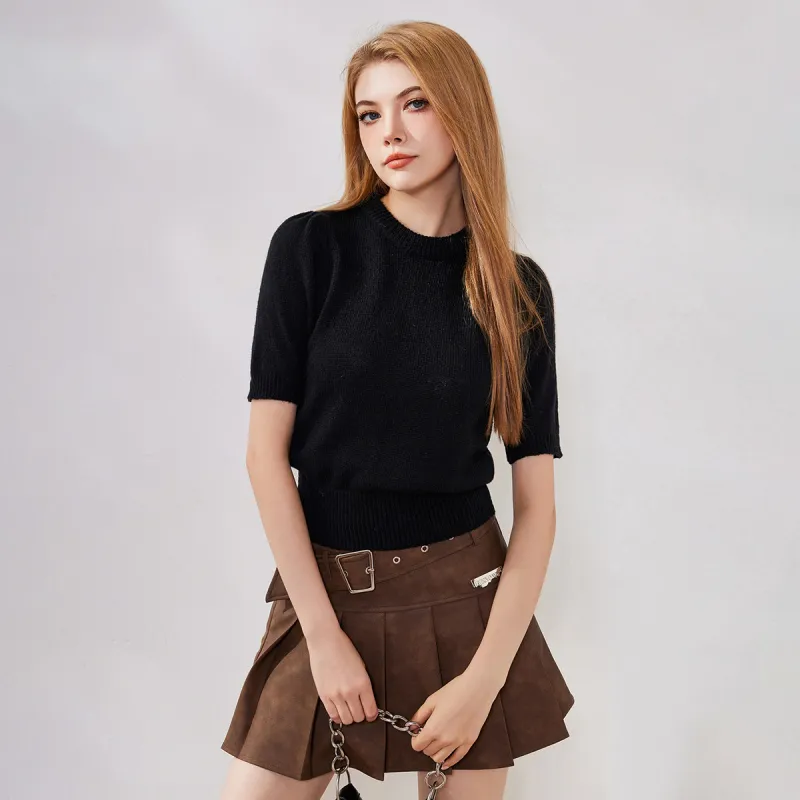 FAWENXIANGZI Knitwear Women's Black-3