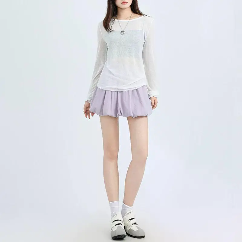 YINLEI Casual Short Skirts Women's-3