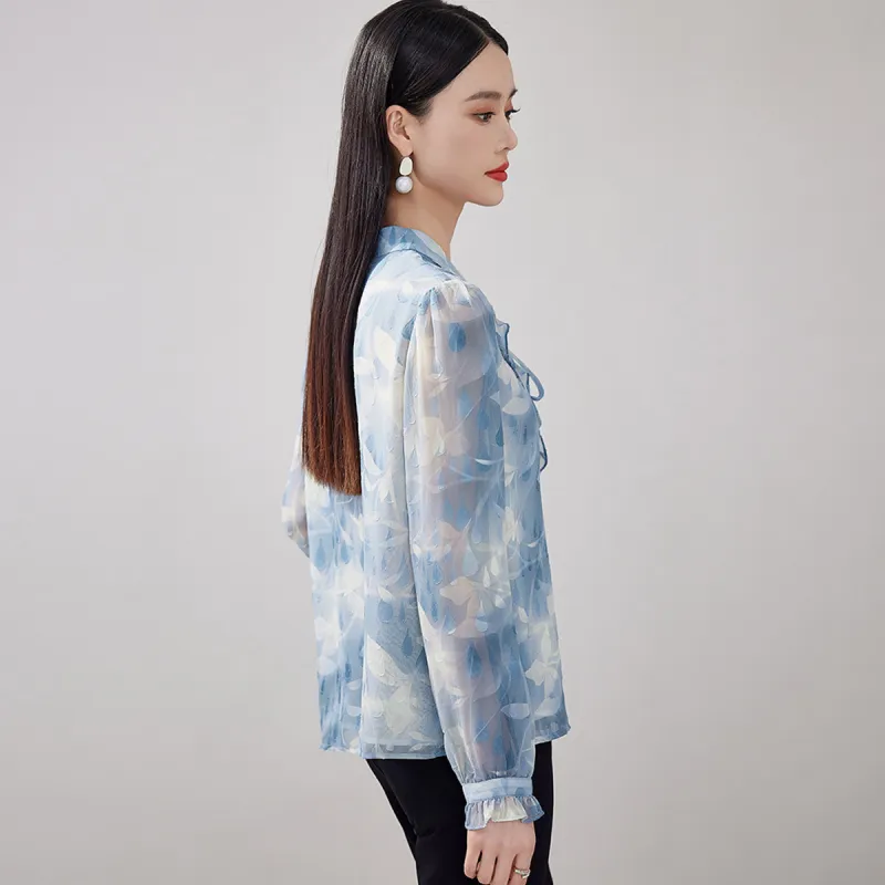 Hang Yi Court Shirts Women's Blue-3