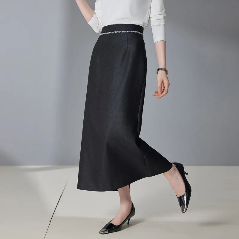 Hang Yi Court Casual Long Skirt Women's-3