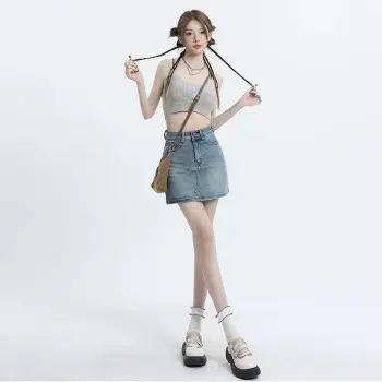 YINLEI Denim Short Skirts Women's