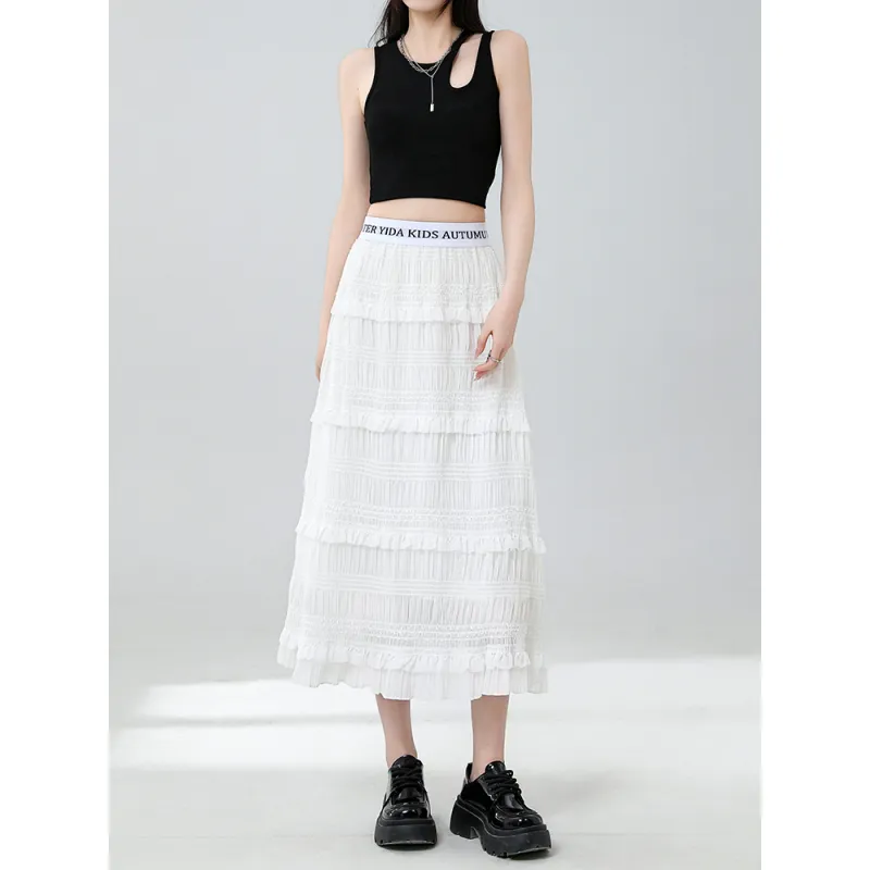 YINLEI Casual Long Skirt Women's-2