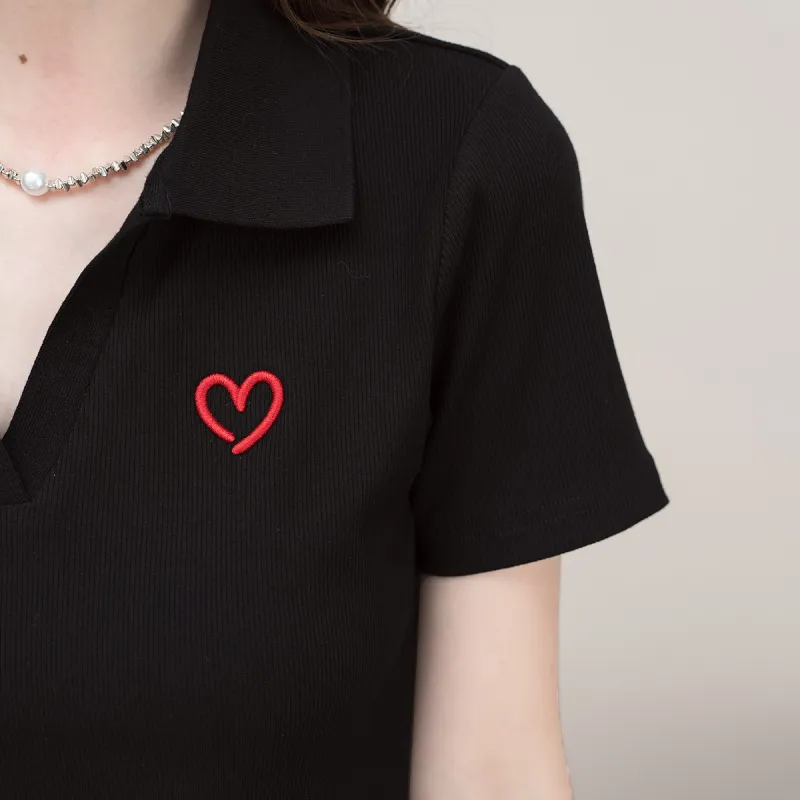 FAWENXIANGZI Polo Shirt Women's-1