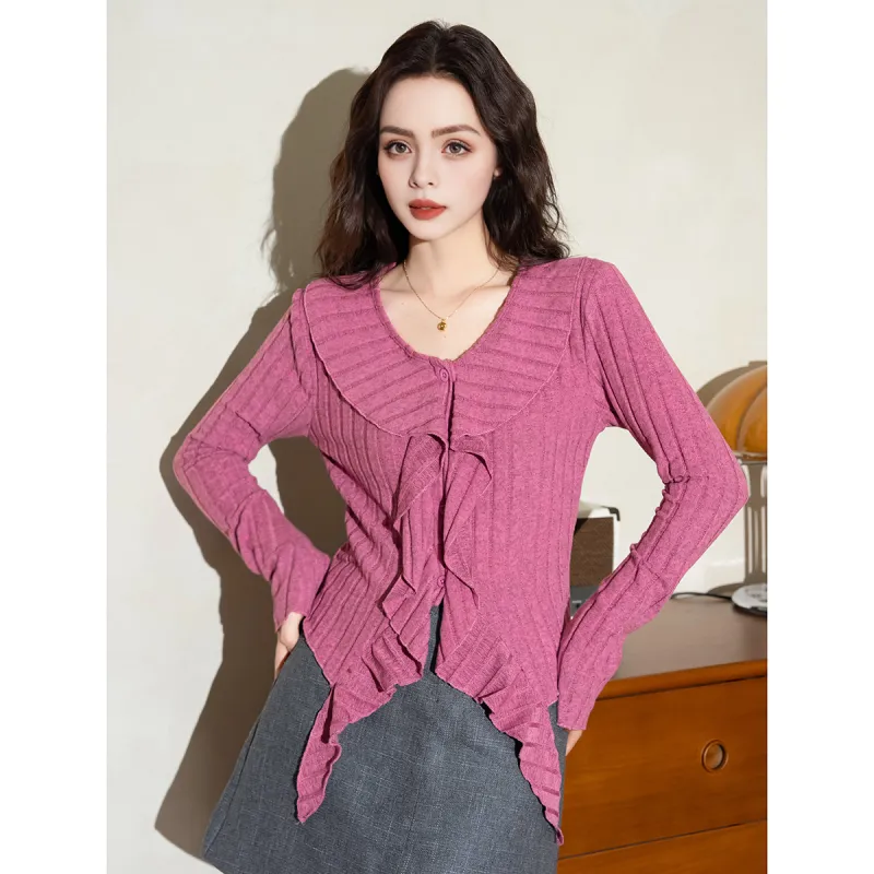 FAWENXIANGZI Knitwear Women's Pink-0