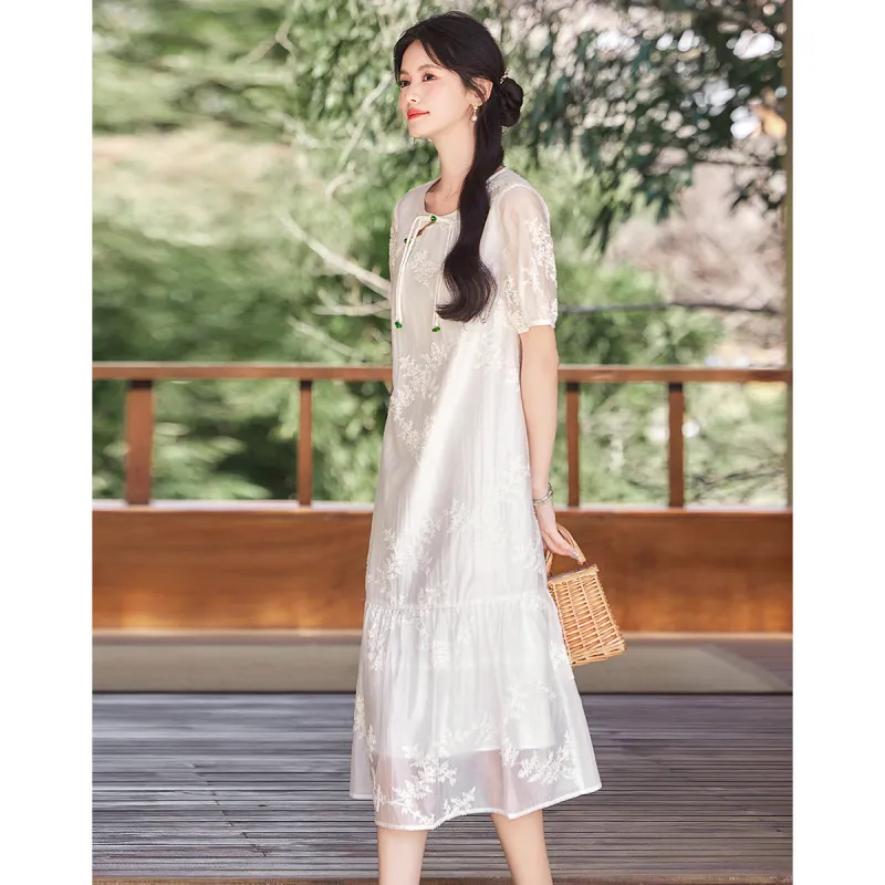 Like The Age Of Water Short Sleeved Dress Women's-1