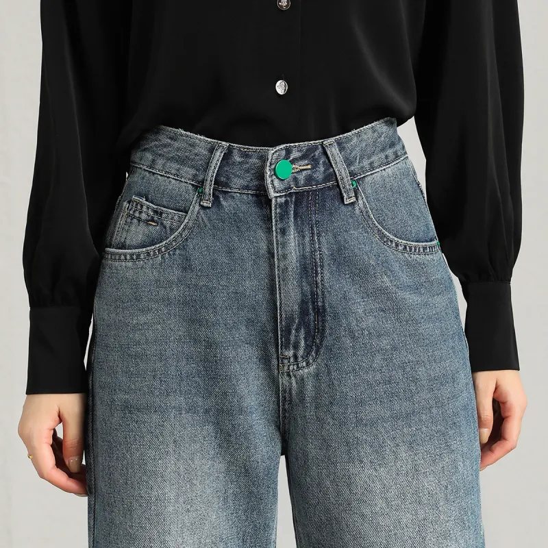 FAWENXIANGZI Jeans Women's Blue-6