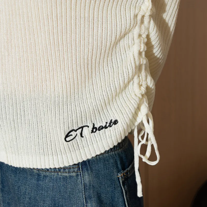 FAWENXIANGZI Knitwear Women's Beige Yellow-4