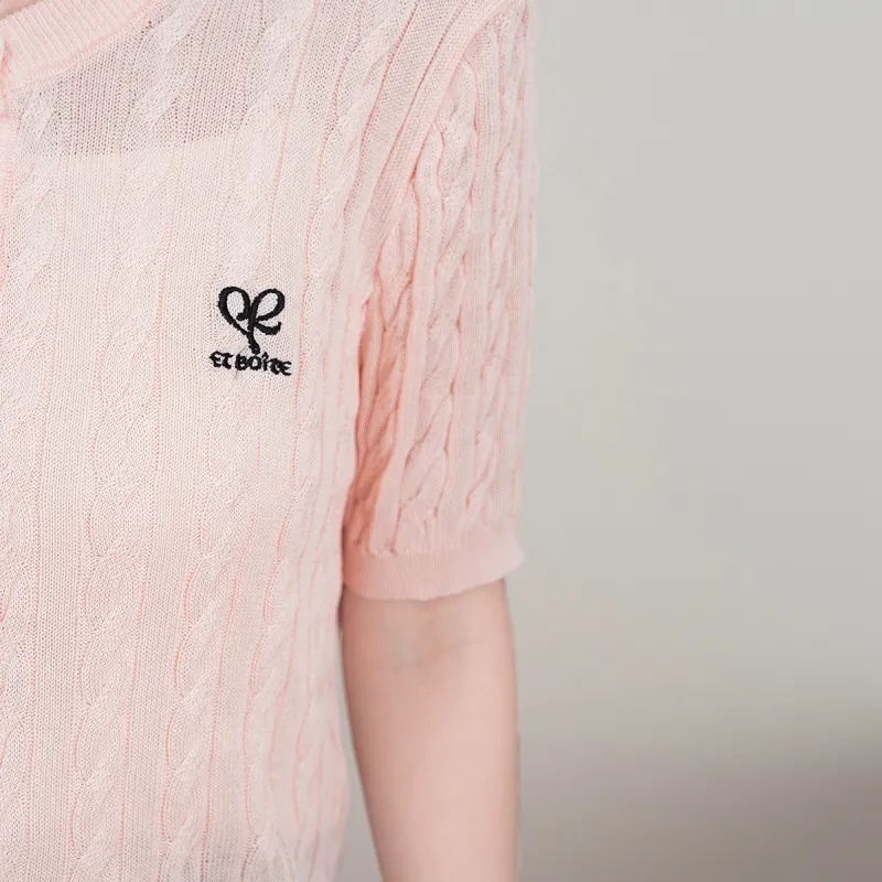 FAWENXIANGZI Knitwear Women's Pink-1