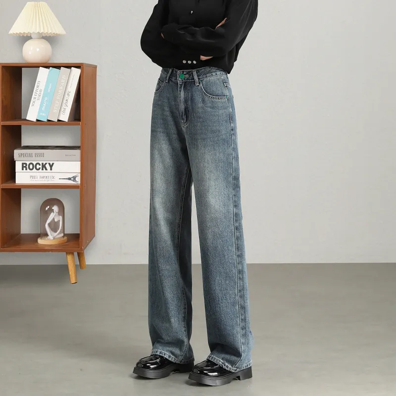 FAWENXIANGZI Jeans Women's Blue-8
