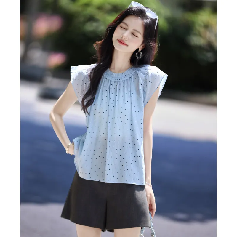 Still quiet Shirts Women's Blue-1