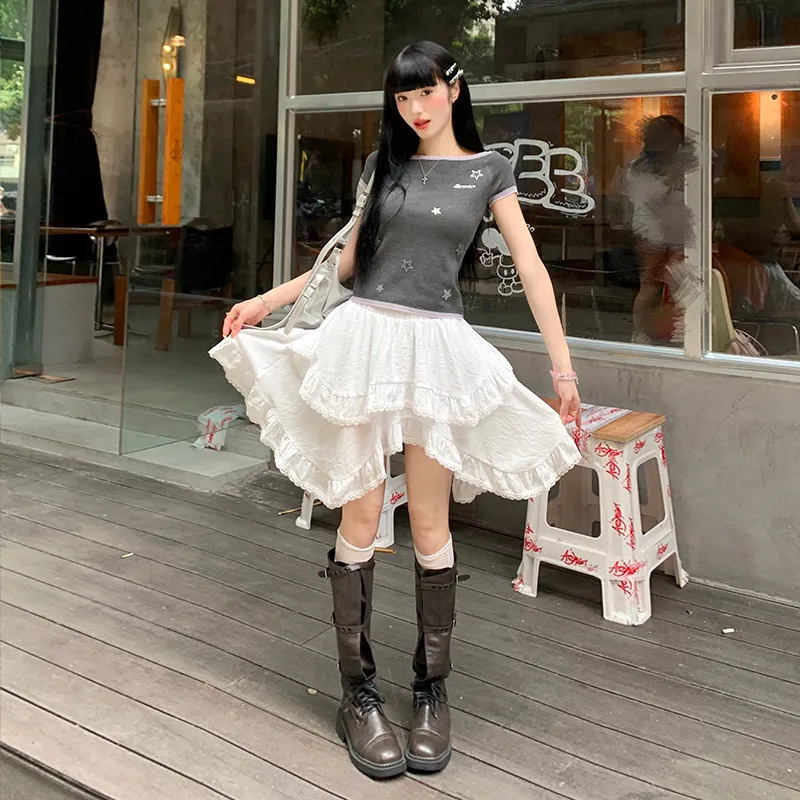 YINLEI Casual Short Skirts Women's-2