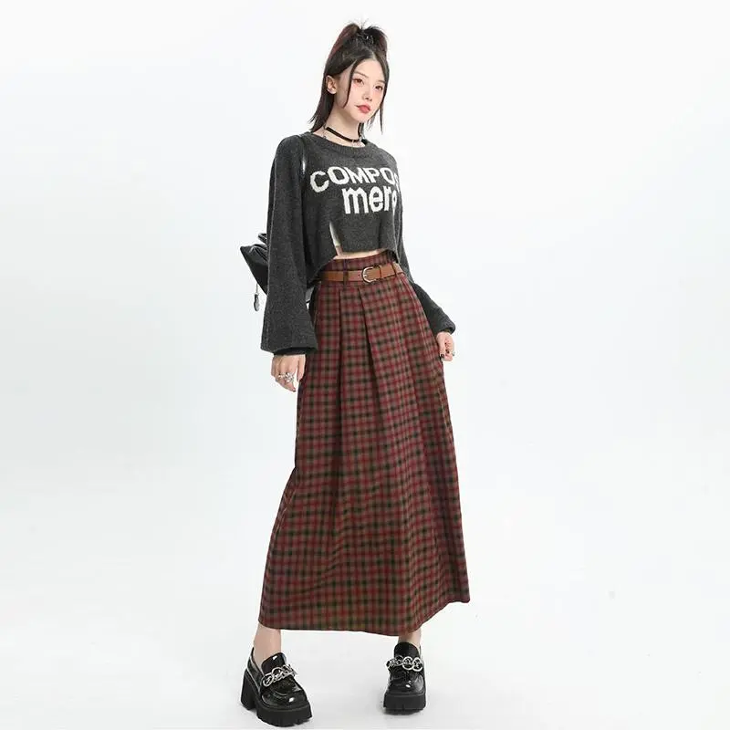 YINLEI Casual Long Skirt Women's-2