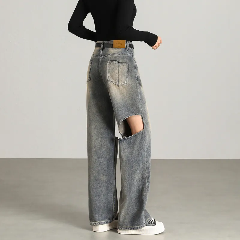 FAWENXIANGZI Jeans Women's Blue-8