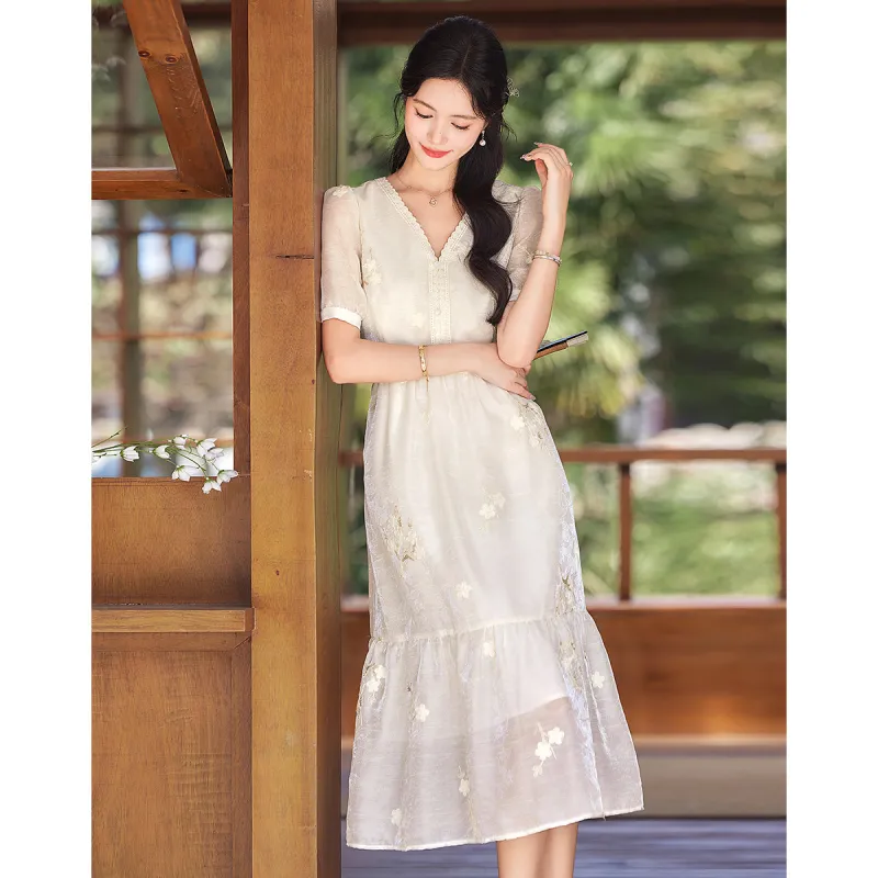 Like The Age Of Water Short Sleeved Dress Women's-1