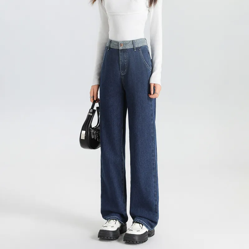 FAWENXIANGZI Jeans Women's Blue-8