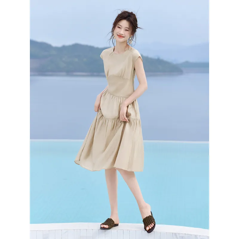 Mo Han Yi Mei Short Sleeved Dress Women's-3